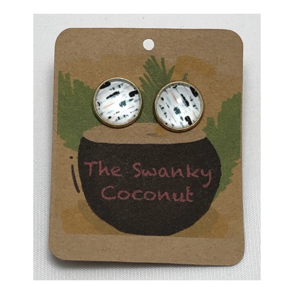 💙 Boho Feather Studs